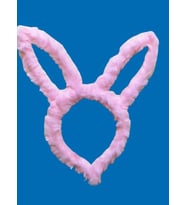 Peluş Tavşan Taç (Açık Pembe)