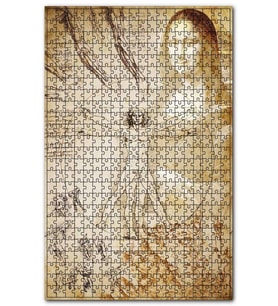 Cakapuzzle Leonardo Da Vinci Çizimleri ve Mona Lisa Puzzle Yapboz MDF (Ahşap) (1000 Parça)
