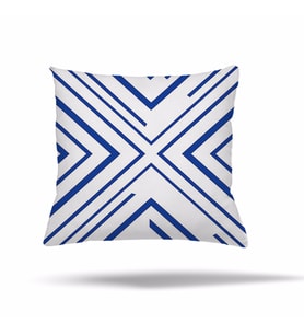 Kilim Kelebek Geometrik Gizli Fermuarlı Yastık Kılıfı Kırlent Kılıfı Koltuk Yastık Kılıfı  (MAVI-BEYAZ)