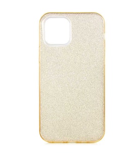 Apple iPhone 12 Mini Kılıf Zore Shining Simli Silikon Kılıf (Gold)