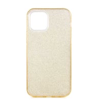Apple iPhone 12 Mini Kılıf Zore Shining Simli Silikon Kılıf (Gold)