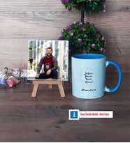 Doğum Günü Hediyesi Fotoğraflı Dekoratif Taş, Kupa Bardak Beyaz Hediye (Model 4)