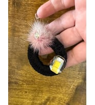 ÇAP 6 CM TÜĞLÜ TAŞLI TASARIM BROŞ YAKA İĞNESİ TÜRBAN AKSESUARI (Açık Pembe)