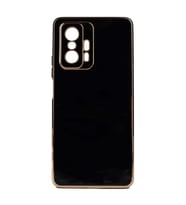 Xiaomi Mi 11T Pro 5G Kılıf Kenarları Gold Kamera Korumalı Renkli Pastel Silikon Açık Yeşil BARK (Siyah)