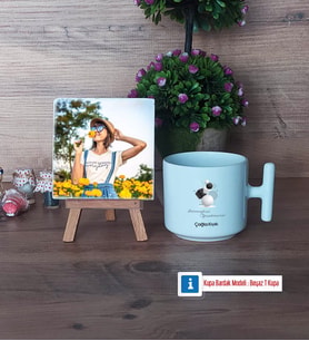 Geometri Öğretmeni Fotoğraflı Dekoratif Taş, Kupa Bardak Beyaz Hediye (Model 12)