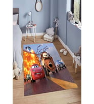 Dijital Baskılı Kaymaz Taban Yıkanabilir Kolay Temizlenir Modern Çocuk Odası Halısı NDÇ-HP-791 (Çok Renkli)