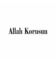 Allah Korusun Araba Sticker siyah 18x2 CM (Siyah-Siyah)