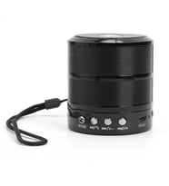 WS-887 Mini Metal Bluetooth Hoparlör TF Kart / USB /FM (Siyah)