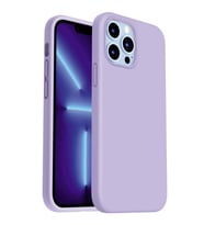 iPhone 12 Pro Kılıf Kamera Korumalı Silikon Rubber Arka Kapak (Lila)