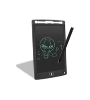Çılgıntrend Çocuklar Için Deneme Yazı Resim Çiz Sil Yazı Tableti Kalemli Akıllı Defter Pano (Siyah)