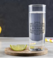 BK Home Kendin Tasarla Renkli Baskılı Vodka Bardağı (Model 3)