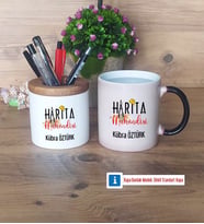 Harita Mühendisi Kalemlik, Kupa Bardak T Kişiye Özel Hediye (Model 3)