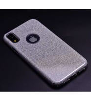 Uyumlu Model Apple iPhone XR 6.1 Kılıf Simli Parlak Shining Kapak (Gümüş)