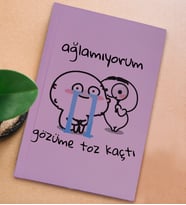 BK Gift Esprili Tasarım Serisi Sert Kapaklı Lila Defter, Arkadaşa Hediye, Yeni İş Hediyesi, Doğum Günü Hediyesi, Anı Defteri (Model 13)