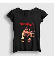 Presmono Kadın Beyaz Bloodsport Film Jean Claude Van Damme T-Shirt 258799tt (Siyah)