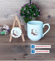 Doğum Günü Hediyesi İsme Özel Kupa Bardak Kırmızı ve Ahşap Anahtarlık Hediye (Model 4)