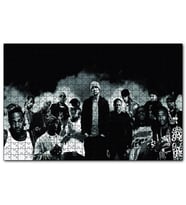 Cakapuzzle Amerikalı Rap Şarkıcıları Monochrome  Puzzle Yapboz MDF (Ahşap) (500 Parça)