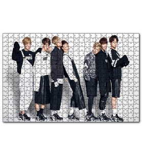 Cakapuzzle BTS Kore Pop Baştanaşağı Puma  Puzzle Yapboz MDF (Ahşap) (255 Parça)