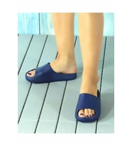 Wordex EZ1150 Rahat Tabanlı Unisex Plaj Havuz Bahçe Yazlık Günlük Terlik (Lacivert)