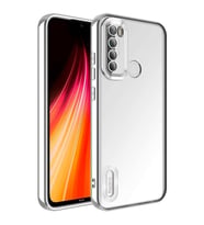Xiaomi Redmi Note 8 Kılıf Logo Gösteren Zore Omega Kılıf (Gümüş)