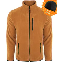 Ghassy Co. Polar Erkek Tam Fermuar + 3 Cep ((YENİ SEZON)) (Taba)