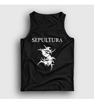 Presmono Unisex Beyaz Logo Sepultura Atlet 173040tt (Siyah)