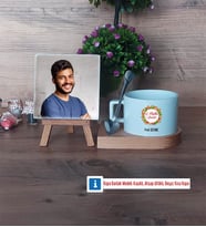 Yılbaşı Hediyesi Fotoğraflı Dekoratif Taş, Kupa Bardak Beyaz Hediye (Model 8)