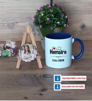 Hemşire Kupa Bardak Beyaz ve Fotoğraflı Ahşap Anahtarlık Hediye (Model 3)