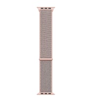 Microsonic Apple Watch Series 9 41mm Hasırlı Kordon Woven Sport Loop Mavi (Rose)