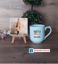 Harita Mühendisi Fotoğraflı Dekoratif Taş, Kupa Bardak Beyaz Hediye (Model 5)