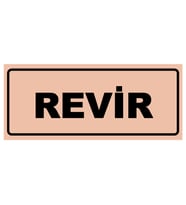 REVİR YAZILI YÖNLENDİRME LEVHASI (Bakır)