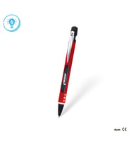 Bood Design LED Işıklı Metal Tükenmez Kalem (Kırmızı)