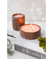 Mavi Renk Soya Wax Amber Vanilya Kokulu Dekoratif Hediyelik 2li Beton Saksı (Çikolata)