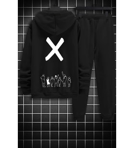 Unisex Design X Eşofman Takımı (Siyah)