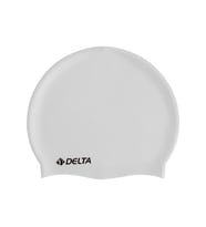 Delta Silikon Bone Deluxe Yüzücü Havuz ve Deniz Bonesi (Düz Renk) (Beyaz)