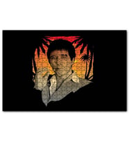 Cakapuzzle Yaralı Yüz Tony Montana Puro İçiyor  Puzzle Yapboz MDF (Ahşap) (500 Parça)