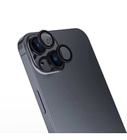 iPhone 16 Plus CL-15 Parmak İzi Bırakmayan Anti-Reflective Kamera Lens Koruyucu (Siyah)