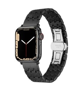 Apple Watch 42mm Zore KRD-86 Metal Kordon (Siyah)