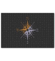 Cakapuzzle Basit Pusula Minimalizm Haki Arkaplan  Puzzle Yapboz MDF (Ahşap) (255 Parça)