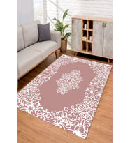 Dijital Kaymaz Taban Yıkanabilir Renkli Salon Halısı Mutfak Halısı Yolluk ND-SD-623 (Pembe)