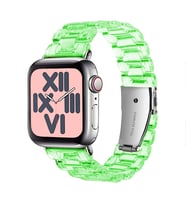 BİPOWER Apple Watch 38-40mm KRD-22 Candy Kordon (Yeşil)
