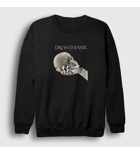 Presmono Unisex Beyaz Time Dream Theater Sweatshirt 144663tt (Siyah)