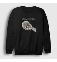 Presmono Unisex Beyaz Time Dream Theater Sweatshirt 144663tt (Siyah)