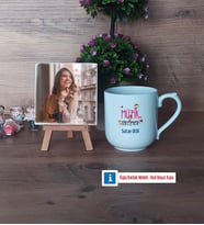 Müzik Öğretmeni Fotoğraflı Dekoratif Taş, Kupa Bardak Beyaz Hediye (Model 5)