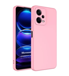 Microsonic Xiaomi Redmi Note 12 Kılıf Groovy Soft Koyu Yeşil (Pembe)