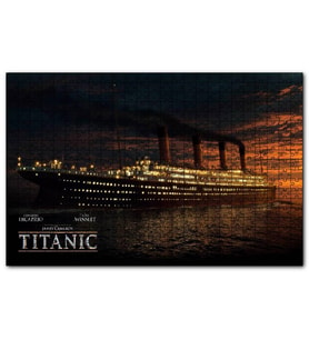 Cakapuzzle Titanic Film Afişi  Puzzle Yapboz MDF (Ahşap) (500 Parça)