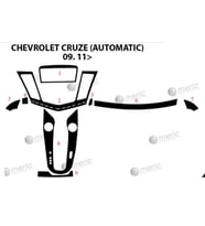 Meriç® Chevrolet Cruze Ön Torpido Kaplama (Otm) Maun 9 Parça 2011-2016 (Piano Black)