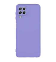 Galaxy A22 4G Kılıf Lansman Tasarım İç Yüzeyi Kadife Silikon (Lila)