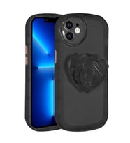 Uyumlu Model Apple iPhone 12 Kılıf Diamond Pop Soketli Renkli Kapak (Siyah)