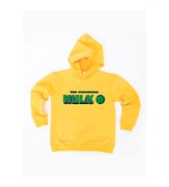Hulk Baskılı Kapüşonlu Pamuklu Kumaş Çocuk Sweatshirt (Sarı)